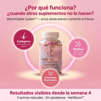 Recupera la densidad de tu cabello en 4 semanas — HairBloom™