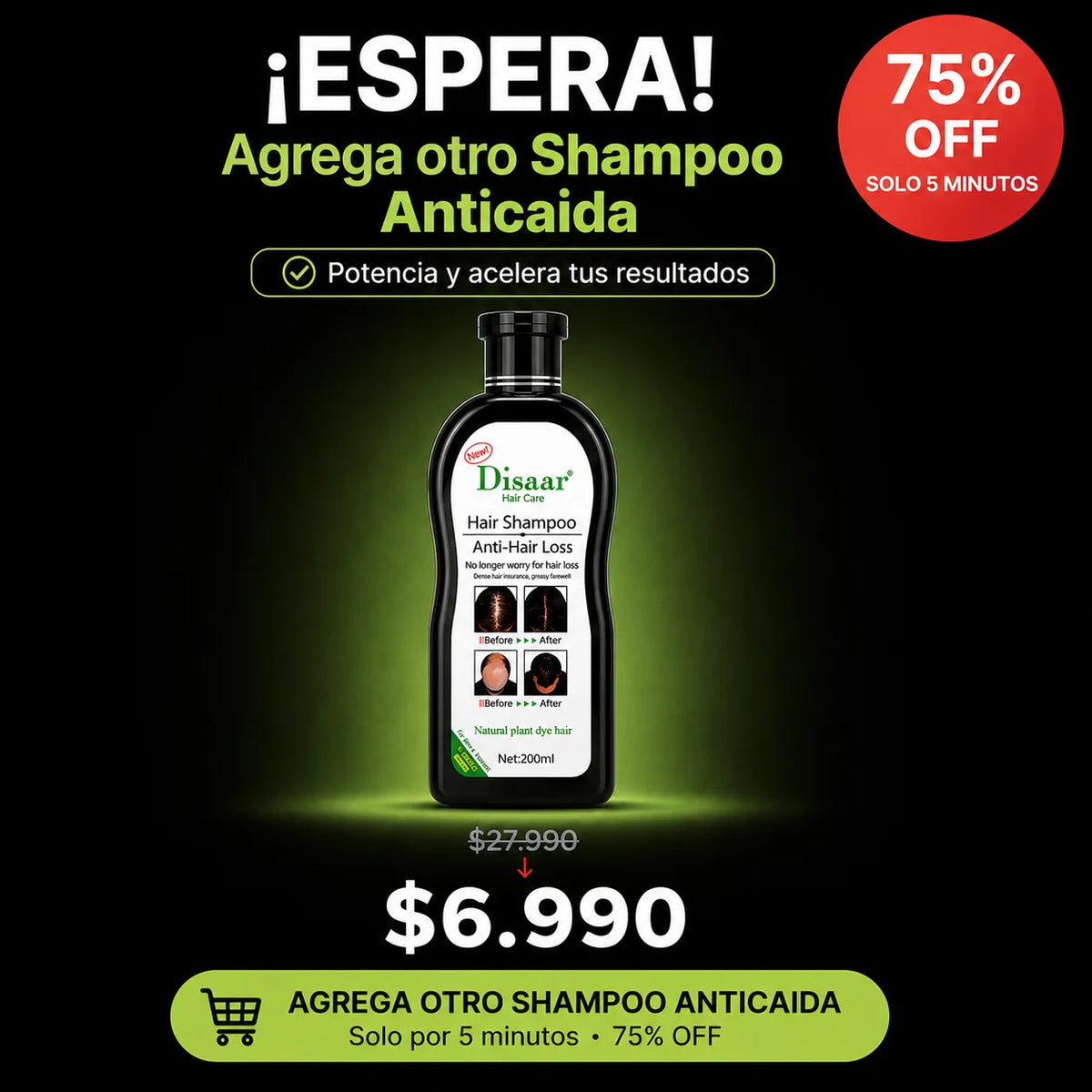 + Otro Shampoo Anticaida Disaar con 75% OFF